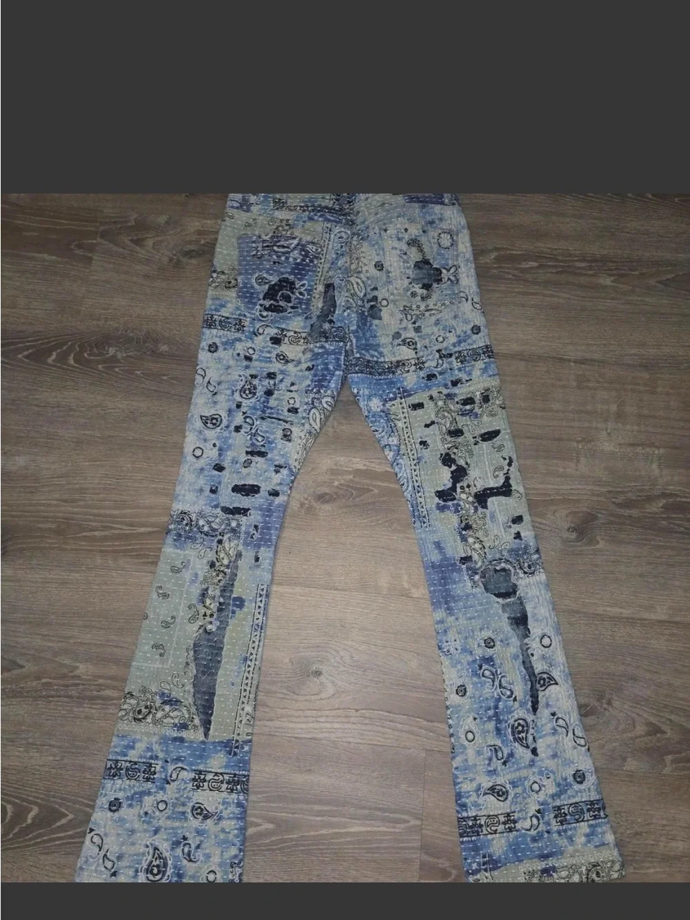 Century penthouse Blue Paisley Print Jeans